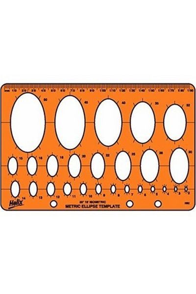 Maped Ellipse X08821 Model Drawing Template