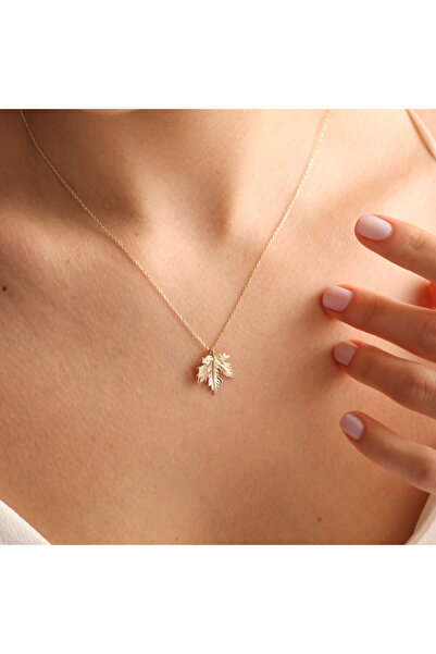 Sembol Gold 14 Ayar Altın Çınar Kolye