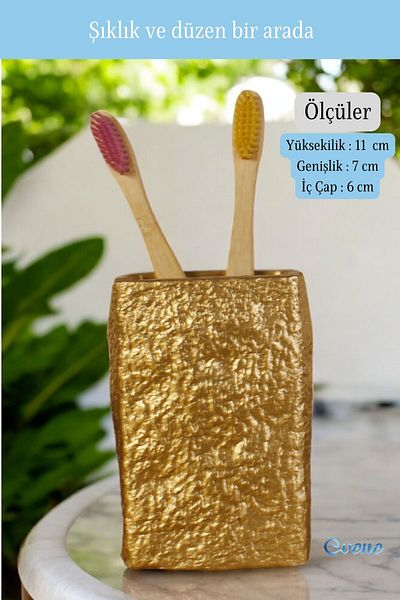 Evene Toothbrush Holder Toothbrush Holder Toothbrush Stand Toothbrush Holder Gold Model 7