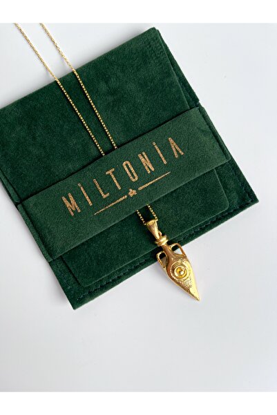 Miltonia Amfora 925s Antik Gümüş Kolye