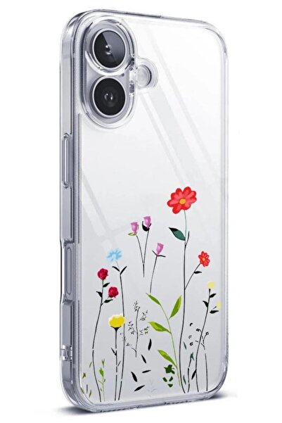 3GEN CASE İphone 16 Uyumlu Desenli Şeffaf Silikon Kılıf