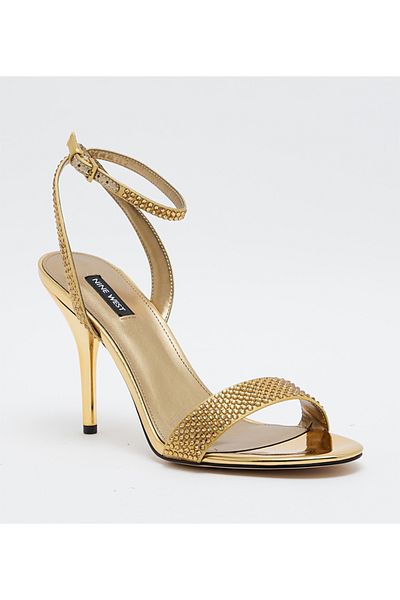 Nine West Women Bronze Sandals