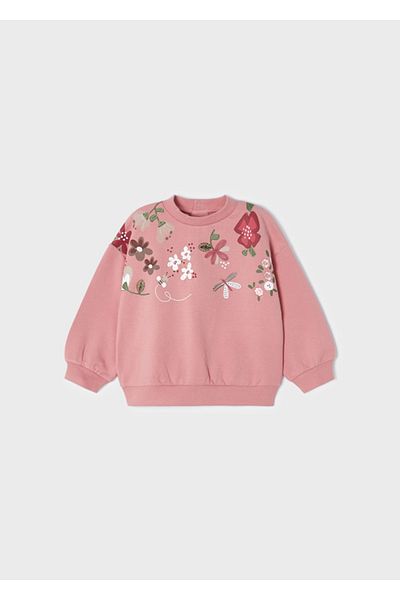 MAYORAL Rose Patterned Girl's Sweatshirt - 2429