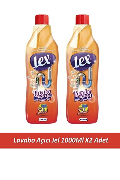 Tex Lavabo Açıcı Jel 1000 ML X2 Adet