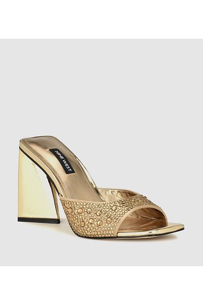 Nine West Women Gold Sandals