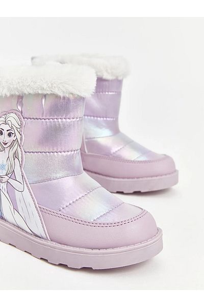LC Waikiki LCW STEPS Lilac Frozen εμπριμέ μποτάκια για κορίτσια