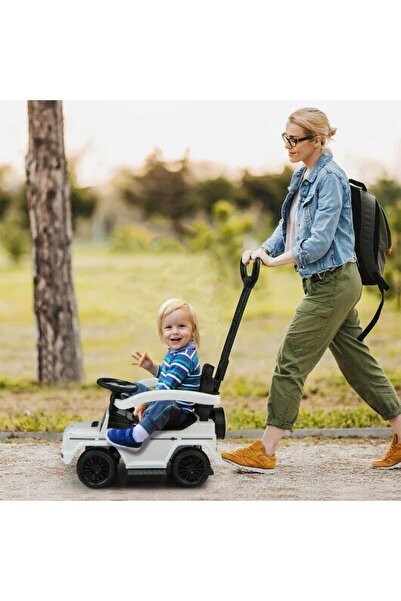 lovely baby Best Ride On Cars Mercedes G-Wagon 3-in-1 Push Car | White | Convertible Ride-On Toy for Kids