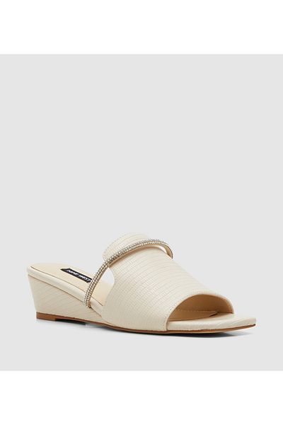 Nine West Women White Sandals