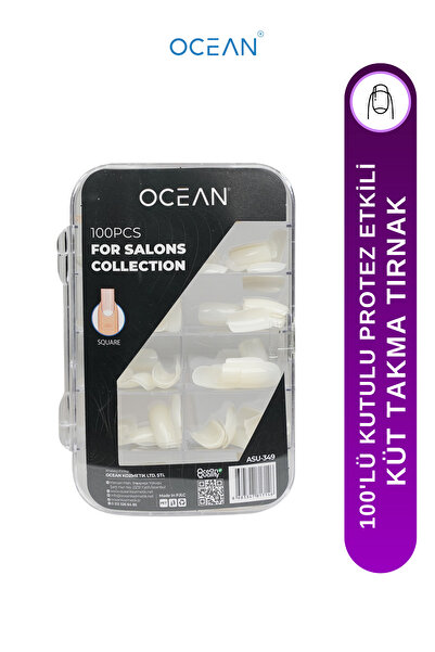Ocean Takma Tırnak 100 Adet Kutulu Protez Etkili Tırnak