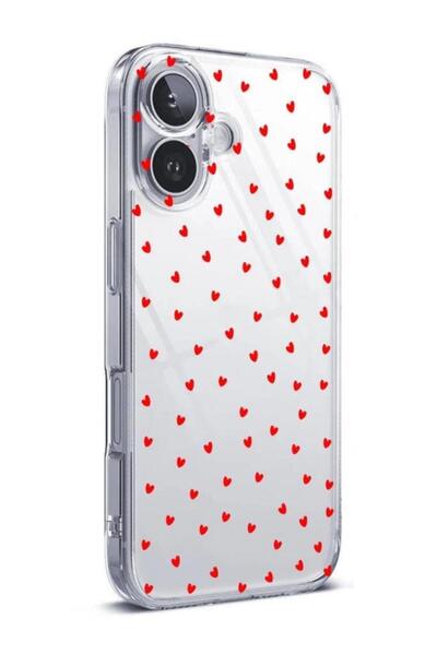 3GEN CASE İphone 16 Uyumlu Desenli Şeffaf Silikon Kılıf