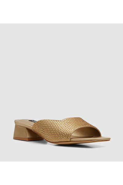 Nine West Women Gold Sandals