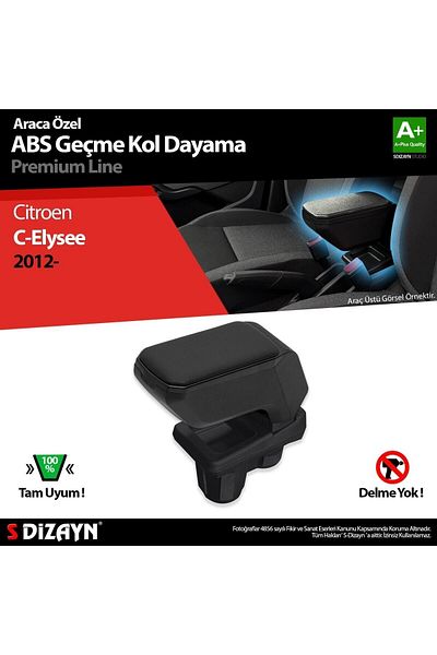 S Dizayn S-dizayn Dacia Duster 2010-2017 Armrest Armrest Snap Abs Black