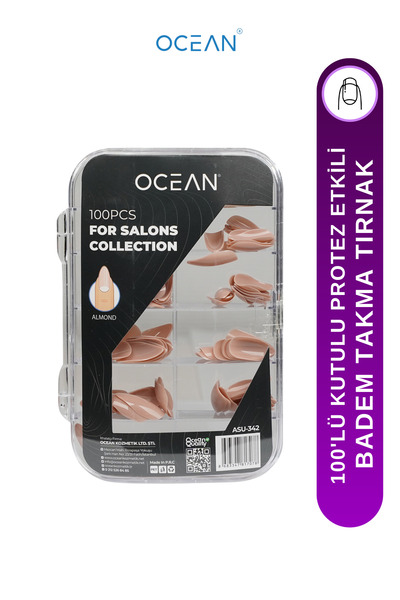 Ocean Takma Tırnak 100 Adet Kutulu Protez Etkili Tırnak