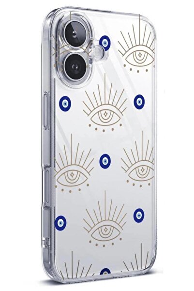 3GEN CASE İphone 16 Uyumlu Desenli Şeffaf Silikon Kılıf