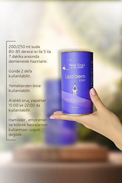 Diyetisyen Pınar Ergül Lipo'dem, Selülit Ve Hızlı Kilo Vermede Destekçi Demlik Poşet Çay By Pınar Ergül