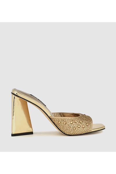 Nine West Women Gold Sandals