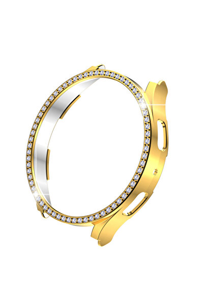 Techmaster Samsung Galaxy Watch 4 5 6 7 44mm Uyumlu Parlak Taşlı Ekran Kasa K...