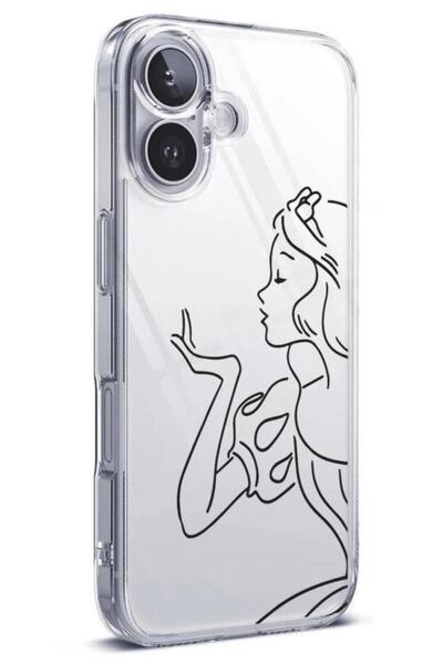 3GEN CASE İphone 16 Uyumlu Desenli Şeffaf Silikon Kılıf