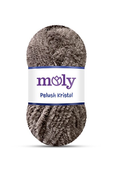 Moly Pelush Kristal Tüylü Simli Örgü Ipi 100gr (067)