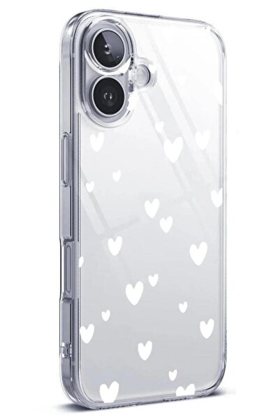 3GEN CASE İphone 16 Uyumlu Desenli Şeffaf Silikon Kılıf