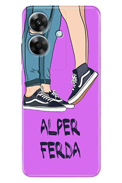 HİKİNG A41 Kılıf Hiking A41 6.52 inc İsim Yazılı Kişiye Özel Silikon Model-43