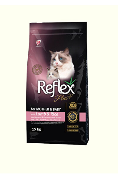 Reflex Plus Refleks Plus Mother And Baby Kuzulu Yavru, Hamile, Emziren Kediler için Kedi Maması Cat 15 Kg