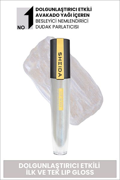 Sheida Metallic Blue Plumping Lip Gloss - Shiny Effect and Nourishing No:51