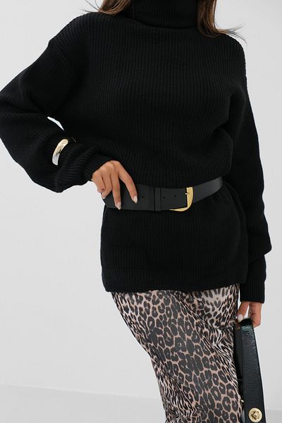 HZL Oversize Turtleneck Knitwear Tunic