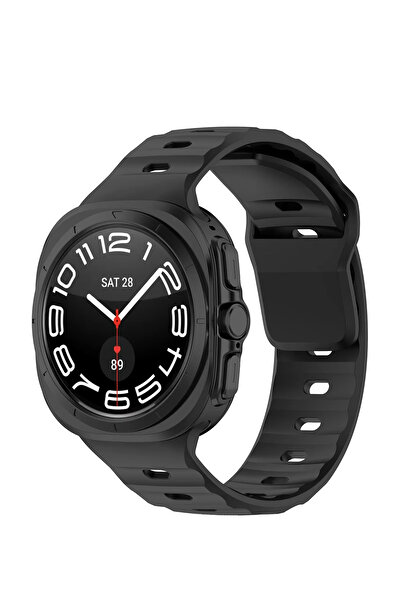 Tagomoon Samsung Galaxy Watch Ultra 47mm Ile Uyumlu Kordon Dalgalı Official Design Premium Silikon Kayış