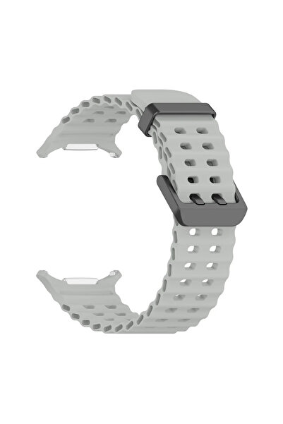 Tagomoon Samsung Galaxy Watch Ultra 47mm Ile Uyumlu Kordon Dalgalı Delikli Me...