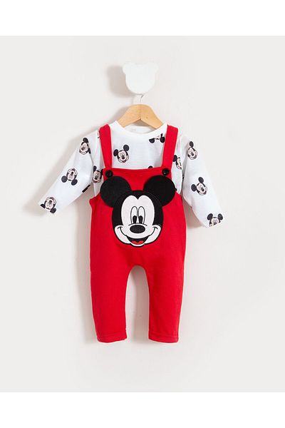 Bubito Red Mickey Patterned Baby Slopet Set