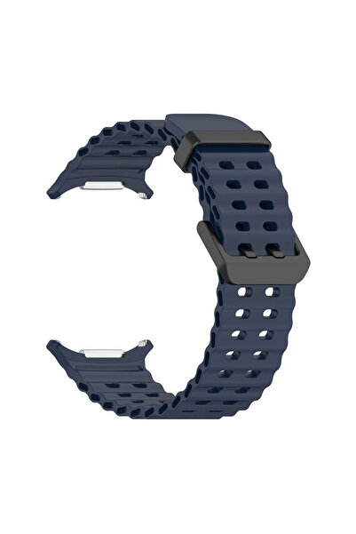Tagomoon Samsung Galaxy Watch Ultra 47mm Ile Uyumlu Kordon Dalgalı Delikli Me...