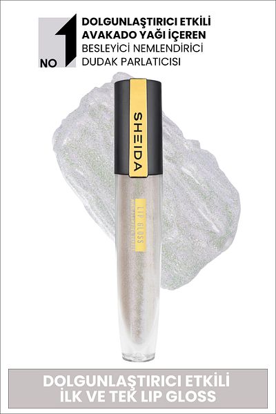 Sheida Metallic Red Lipgloss - Plumping Gloss, No:54 Nourishing and Shiny Effect