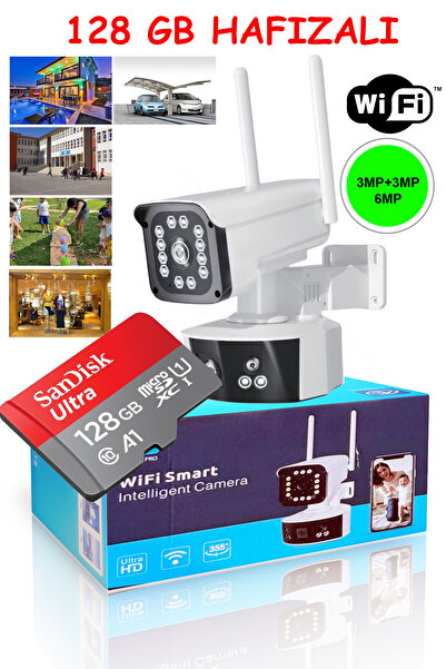 O-KAM 128 Gb 3mp Wifi Ptz Camera 2 Kameralı Geniş Açı Sd Kart O-kam Pro Kablo...