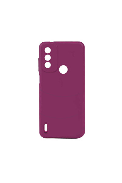 kilifone Tecno Spark 6 Go - Kılıf Mat Soft Esnek Biye Silikon - Mor