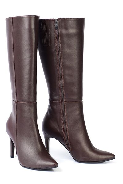 KARVENSHOES Καφέ δερμάτινες μπότες 575