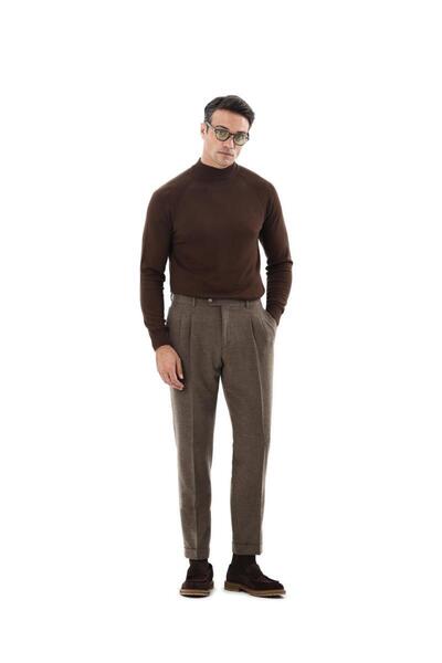 Kadir Büyükkaya Yarım Balıkçı Triko Erkek Kazak-KAX6520W