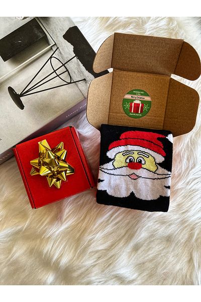 fethi mekik 1 Pair Boxed Unisex New Year Christmas Christmas Socks