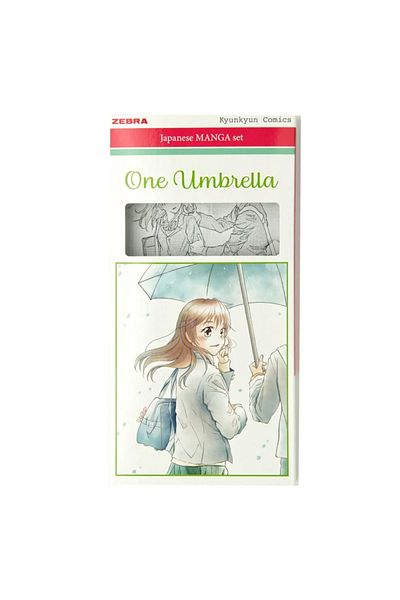 Zebra Japanese Manga One - Stylish Long Double Ended Mildliner and Sarasa Clip Set 3Pcs
