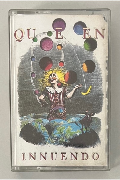 Plakevi İzmir Queen Innuendo Kaset (orjnal 1991 Dönem Kağıt Baskı Kaset)