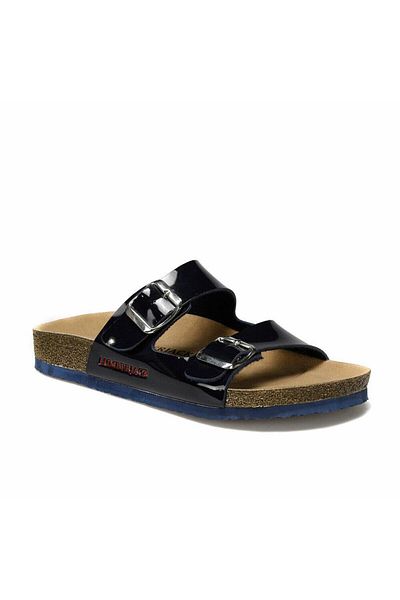 lumberjack Mendy Laci Patent Leather Comfort Casual Unisex Slippers