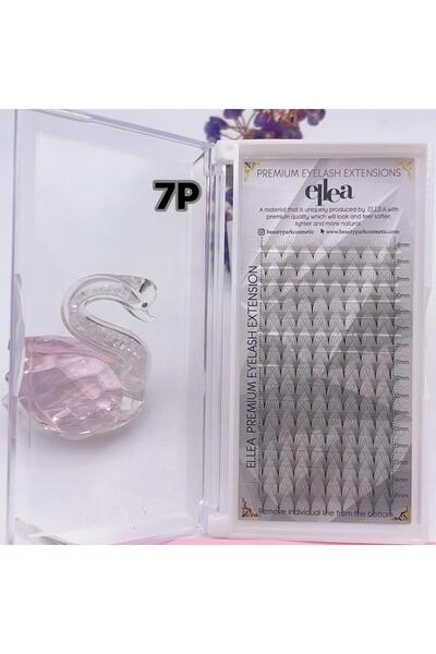 Elea 7D ÇEK BIRAK HAZIR VOLÜM İPEK KİRPİK 0.7 KALINLIK D KIVRIM 8-15MM BOY ARALIĞI