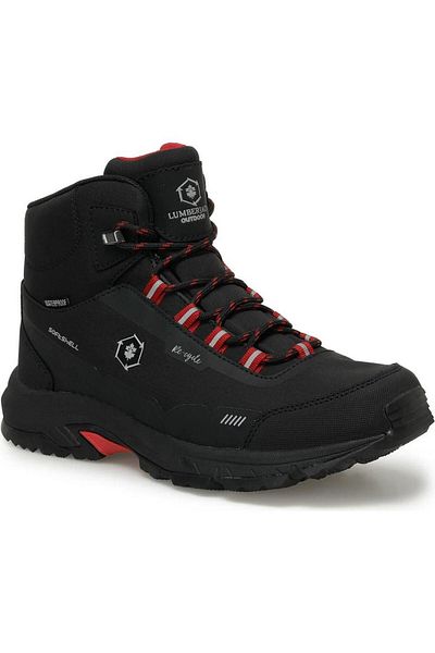 lumberjack Ανδρικά παπούτσια εξωτερικού χώρου Eco Hı 3pr Waterproof Waterproff Μαύρα Κόκκινα