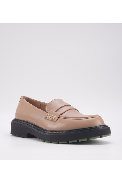 Nine West Plain Nude Women Loafer Shoes