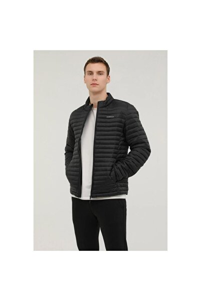 lumberjack PERRY 1SN21 3PR SİYAH İNCE CASUAL ŞİŞME ERKEK MONT