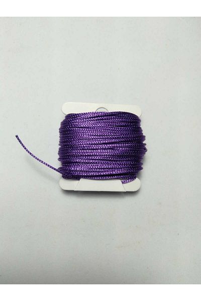 Eskişehir hobi sanat 10 Meters Parachute Fabric Purple Color Necklace and Bracelet Set