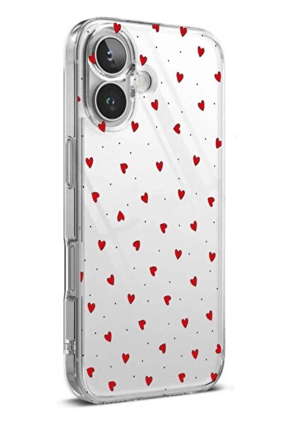 3GEN CASE İphone 16 Plus Uyumlu Desenli (Kamera Korumalı) Şeffaf Silikon Kılıf