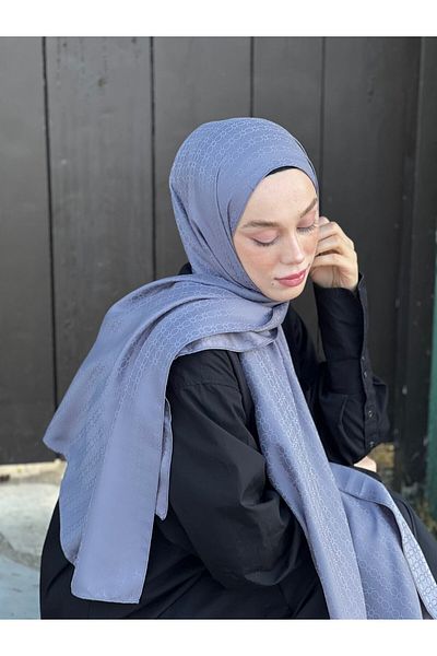 Modakaşmir Silky Jacquard Series Clover Pattern Shawl