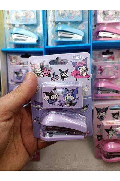 BALCI HEDİYELİK Kromi My Melodi I Stapler Set Stapler Machine and Staple Wire Gift 1Pc