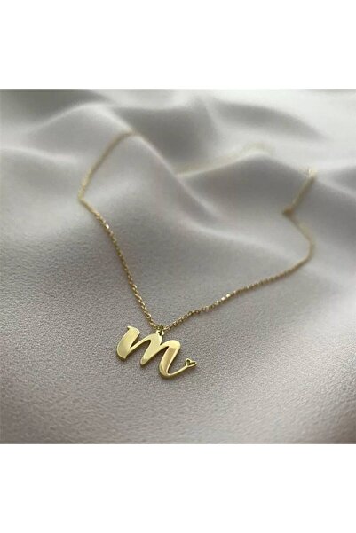 Sembol Gold Altın Harf Kolye Kalp Form 14K